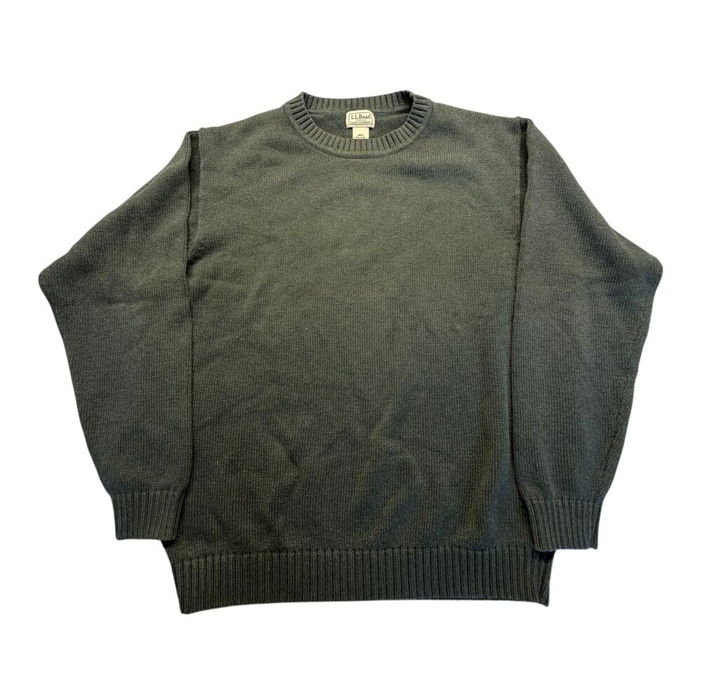 L.L. Bean Heavyweight Cotton Crewneck Sweater Men's L-REG 0 FW84